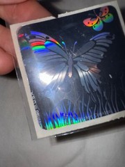 Vintage 1993 Rainbow Holographic Butterfly Sticker By Illusion Stickers Designs