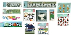 SOCCER Game Team Player Goal Ball Jersey Cones Mom Trophy Border Sticker PICK