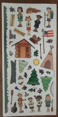 Provo Craft Scrapbooking Stickers by Leere Aldrich, CAMP, large sheet