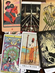 Lot Of 45 Tarot Cards Lot Junk Journal Collage Ephemera Single Swap Arcana