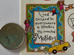 MOTHER Stickers(16pc)4.5″x 6″Frances Meyer•Phrases •Sayings•Mom•Kid•Just Because