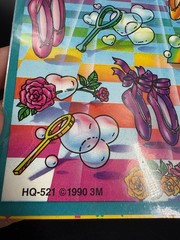 Vintage 1990 3M Post-It Removable Stickers Ballet Bubbles HQ-521 90s Retro