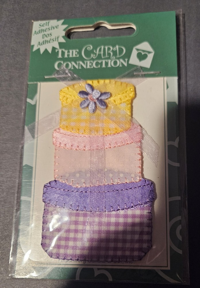 The Card Connection 3 mini Stacked gift boxes with flower & ribbon