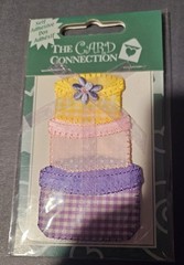 The Card Connection 3 mini Stacked gift boxes with flower & ribbon