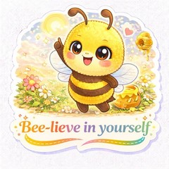Bee Positive Sticker Pack Cute Kawaii Motivational Bee Stickers 12 Bundle