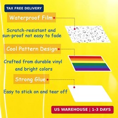 200Pcs Pride Stickers Bulk – Rainbow LGBT Sticker Pack for Laptop, Party, Decor