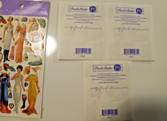 New Punch Studios Gifted Line Stickers Victorian Dress Dolls Ladies and Teacups