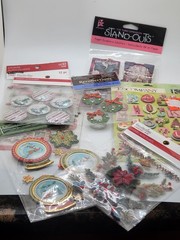 K&Company, Jolee’s Christmas Scrapbooking Stickers – Lot Of 8 Collage New Sealed