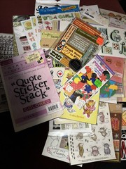 HUGE Lot of Words, Phrases Flowers Baby Safari Craft Stickers