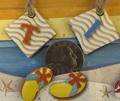 TIDE Dimensional Border Embellishment(1pc)Beach•Water •Flip-Flops•Card Making•