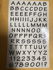 Mrs. Grossman’s Large Stickers Black Alphabet Upper Case