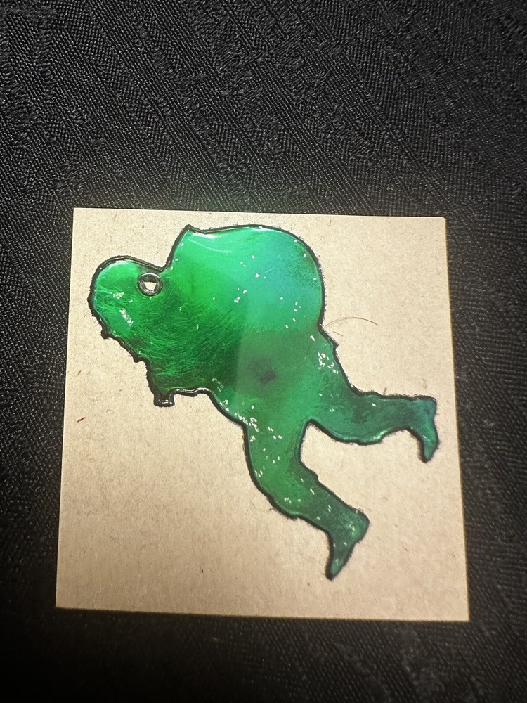 New Vintage 1980’s Oilies sticker of Santa Christmas Oily Mystik Oilie