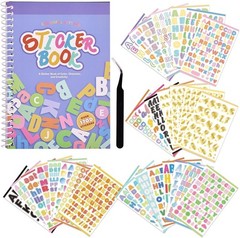 1700+ Colorful Alphabet & Number Stickers for Creative DIY Projects