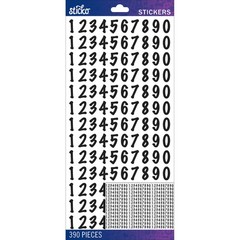 Sticko Numbers Stickers Black Dot Medium