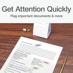 Laser Printable Flags 150 Pack, 2″x0.56″, Adhesive Tabs for Indexing &