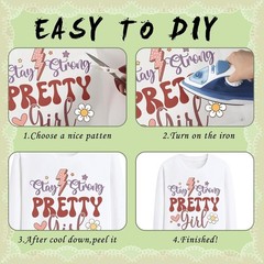 Dazoratix Chicken Iron on Transfers – 20 Sheets Colorful Floral DTF Ready to Pre