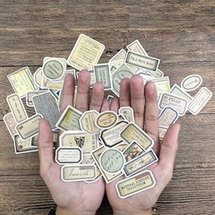 140 Pcs Vintage Aesthetic Stickers for Adults, Junk Journal Supplies for Scrapbo