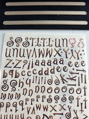 Provo Craft Michelle Anderson Pathways Sepia Alphabet Overlay Words Decorations