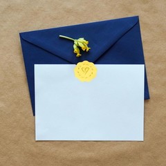 300 PCS Gold Envelope Heart Seal Stickers, Embossed Wax 300pcs