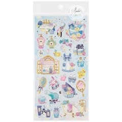 Mind Wave Pluie Douce Girly Watercolor Foil Stamping Stickers / Sleep Over