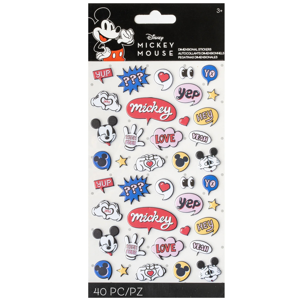 Disney Mickey Mouse Mini Puffy Stickers Papercraft Crafts Scrapbook