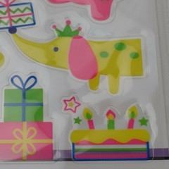 Bunny Bears Forever In Time Neon Stickers Birthday Party Birthday Pals 1 Sheet