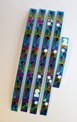 Vtg LISA FRANK Sticker Dreams Holographic Glam City Fab Girl 144 Stickers strip