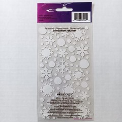 EK Success Sticko Blue/White Winter Snowflakes Glitter Stickers – 79 PC