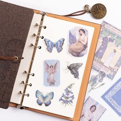 Alideco 200pcs Scrapbook Paper Kit Kawaii Vintage Botanical Flowers Scrapbook…