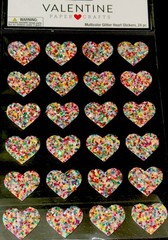 VALENTINES DAY STICKERS✨💖✨❤️✨💜✨💚✨💛✨💙✨🧡✨🩷✨6” x 4”✨GLITTER✨1” x 3/4”✨☝️✨💘