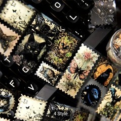 Gorgeous Assorted Themes 10-12 PC Sheets Shiny Stamp Stickers Scrapbooking