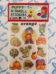 SEALED Mega Set Of 12 Vintage Puffy-n-Smell Stickers 1980 Packs! RARE Collection