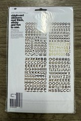Basic Grey **PORCELAIN** Coordinating Designer Chip Stickers Alphabet NEW
