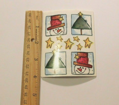 PrintWorks Lot of 10 MODS ~Winter Whimsy Showman Christmas Tree~ 1999 Stickers