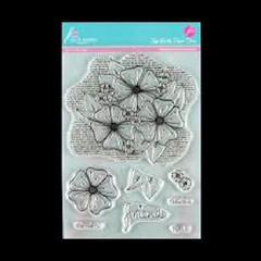 JULIE HICKEY ACRYLIC STAMP BLOOMING FLORALS