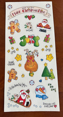 3 Vintage Sandylion CHRISTMAS Sticker Sheets~ BORDERS~Gifts~ABC’s~Santa~TOYS~New