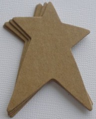 {8} *PRiMiTIVE STAR* Raw Bare Chipboard Die Cuts – 2″ x 2.5″