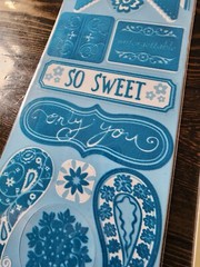 Scrapbook Stickers Chatterbox Lot Sticker Fuzz Blue Brown NEW Vintage 22801 #6