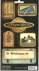 Sticker Studio DESTINATIONS RETRO ACTIVE Stickers scrapbooking journals TRAVEL