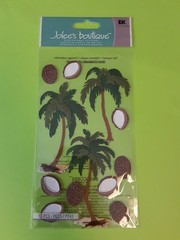 Jolee’s Boutique coconut palms 3D sticker pkg (free ship $20 min US only)