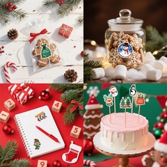 200Pcs Cute Christmas Stickers for Kids Bulk, 2″ Christmas Water Bottle Stick…