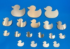 160+ Rubber Ducky Die Cuts 3 Sizes, 9 Styles