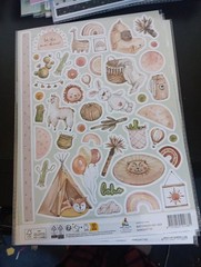 2X EMBOSSED STICKERS FOR SCRAPBOOKING 29×20 CM (Z526)