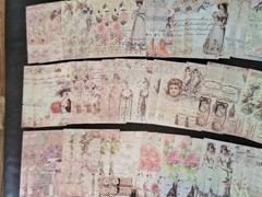 100pc Scrapbooking JJ Craft Kit Eph Paper Pack Victorian.Characters New Design