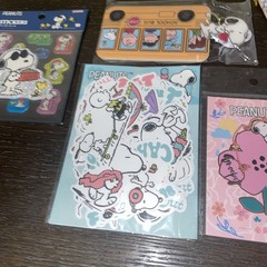 5PC NEW SNOOPY PEANUTS STICKER LOT Luggage Tag Pen Random Lot