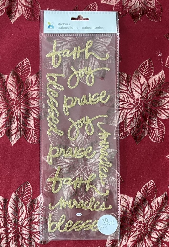 YOU CHOOSE – FAITH RELIGIOUS 3D STICKERS JOLEE’S K & COMPANY SOFT SPOKEN & MORE