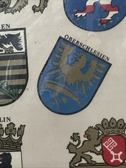 Stickers Sheet Coats Of Arms Of Various German States And Cities Sealed