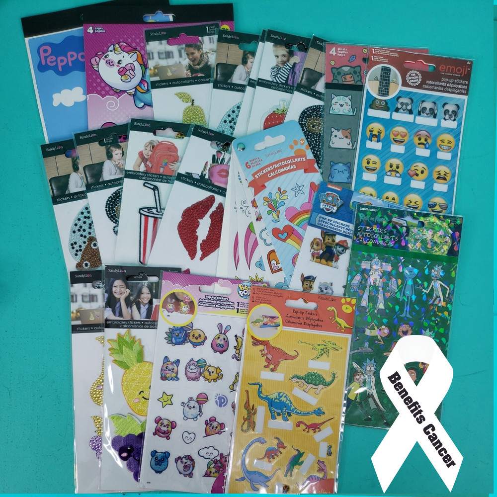 SandyLion Kids Stickers Embroidery Sequin Large Lot of 20 Sealed Packs/Books #1