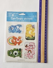 Vtg Care Bears Stickers LOT American Greetings NIP 1984 rainbows stars AGC