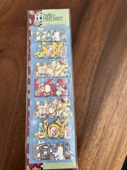 (3)Vintage Mary Engelbreit Dimensional Stickers Christmas SANTA HOPE JOY PEACE